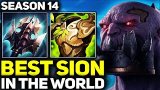 RANK 1 BEST SION IN SEASON 14  AMAZING GAMEPLAY  League of Legends [upl. by Bunder]