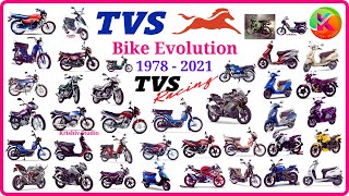 TVS Bike Evolution 1978  2021 in India  Krishiv Studio [upl. by Sema]