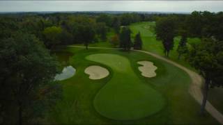 Hole 13 Flyover  Hazeltine National Golf Club [upl. by Aihsaei]