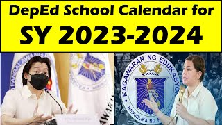 JUST IN DepEd School Calendar for SY 20232024wildtvoreg [upl. by Etteragram404]