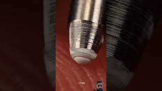 Extreme close up of gel pen on finger 🖊️☝🏻shorts ytshorts trending viralvideo youtubeshorts [upl. by Jarl612]