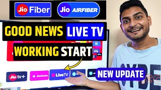 Jio Live Tv Working Start  Jio Live Tv New Update  Jio Airfiber  Jio Fiber [upl. by Goldston253]