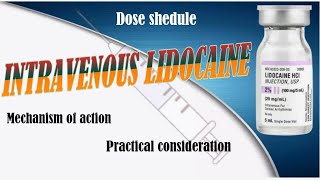 Intravenous lidocaine  mechanism of action  DOCTOR T anaesthesia medical [upl. by Ahterod]