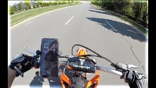 2019 TAO TAO DBX1 Top Speed Test Brand New Bike Stock Everything [upl. by Ytomit]