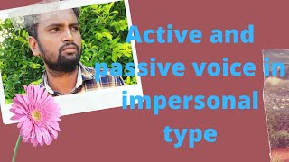 Active and passive voice in impersonal type Explained in Tamil 1011amp12 TnpscRRB ampSSC [upl. by Danna146]