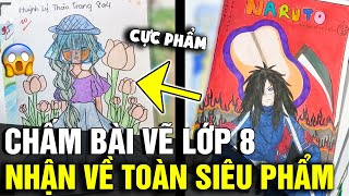 Chấm BÀI VẼ TỰ DO của học sinh lớp 8 thầy giáo ĐỨNG HÌNH vì nhận toàn SIÊU PHẨM  Tin Nhanh 3 Phút [upl. by Derfliw]