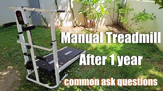 Manual Treadmill after 1 year common ask question [upl. by Tressia]