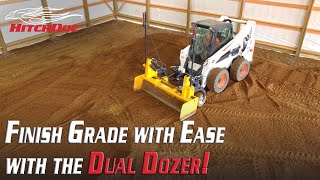 How to Finish Grade Perfectly Level Surfaces with the Dual Dozer [upl. by Kassity]