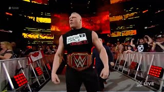 Brock Lesnar Entrance Raw April 3 2017 1080p [upl. by Ayouqat]