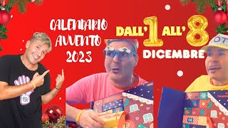 “CALENDARIO AVVENTO 2023” le Sorprese🎁 Dall’1 all’8 DICEMBRETom ed ErmenegildaSBADABEM💥 [upl. by Goran]