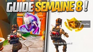 GUIDE COMPLET des DÉFIS de la SEMAINE 8 SAISON 8 de FORTNITE  Fortnite Astuce [upl. by Jeavons]