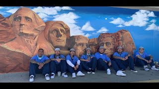 Freedom to create Salinas Valley State Prison mural artists [upl. by Naamana889]