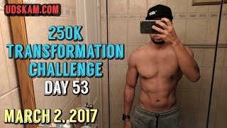 Body Transformation Day 53 250k Transformation Challenge 2017  Keto Coffee Recipe [upl. by Tiertza569]