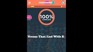 Wordbrain 2 Nouns That End With K Answers [upl. by Procto648]