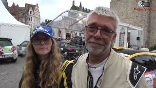 Lionel Deleplanque et Alysée Poillon à larrivée du Rallye du Béthunois 2024 [upl. by Ilrebma133]