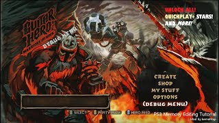 GHWoR PS3 Debug Menu Tutorial  PS3 GH Modding [upl. by Aniraad]