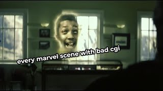 Every marvel scene with bad cgi 🤣 [upl. by Mages]