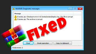 Winrar Error Fix  UPDATED [upl. by Merc]