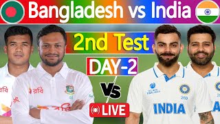 Bangladesh vs India 2nd test score  Live Cricket Match Today  Ban vs Ind live  2nd Day [upl. by Conah]