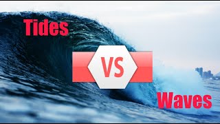 Tides vs Waves IN 1 MINUTE Tides Waves 1minute Differencebetween [upl. by Spancake913]