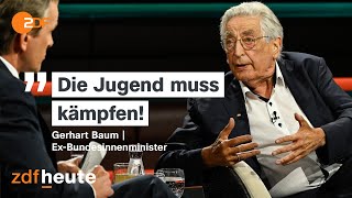 ExMinister Baum Müssen das Grundgesetz verteidigen  Markus Lanz vom 25 Juli 2024 [upl. by Nitnelav]