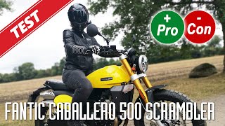 Fantic Caballero 500 Scrambler  Test  Avantages et inconvénients [upl. by Nissensohn]