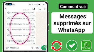 Comment lire un message supprimé sur whatsapp facile [upl. by Merrielle]