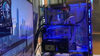 Thermaltake DistroCase 350P  MoRa3 420  All Water Cooled CPU GPU and DDR5 [upl. by Buonomo]