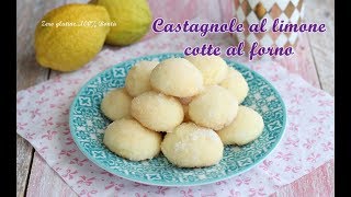 Castagnole al limone cotte al forno Ricetta senza glutine e senza burro [upl. by Nnave]