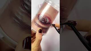 Lash extensions practice tips 🤒️ lashing lashextensions lashes lashesonpoint lashingprocess [upl. by Enyaw]