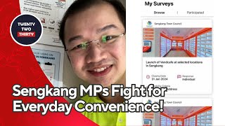 WP MP Louis Chua addresses FampB Outlets Shortage In Sengkang Blocks [upl. by Airec]