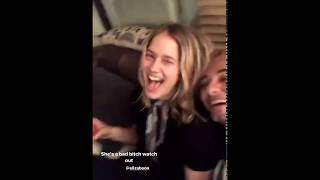 Elizabeth Lail  Mark Indelicato Intagram Stories 02017 [upl. by Lorena47]