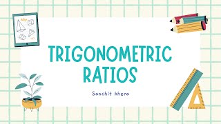 Trigonometric Ratios  class 10th maths  Sanchit Khera  Hindi  Trick to Remember Ratio  part 2 [upl. by Oregolac91]