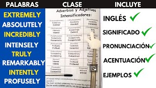 ADVERBIOS Y ADJETIVOS INTENSIFICADORES EN INGLÉS  INGLÉS AVANZADO  KNingles [upl. by Ahsinut]