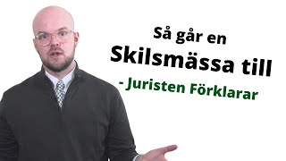 Skilsmässa  Så går det till när man skiljer sig  Juristen Förklarar [upl. by Elwyn]