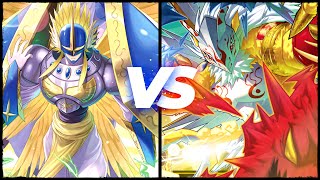 Three Great Angels vs Four Great Dragons  Digimon TCG EX6 Tournament Match [upl. by Ellirpa]