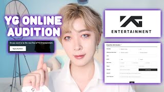 YG GLOBAL Kpop AUDITION TIPS AND SECRETS  HOW TO APPLY FOR YG ONLINE APPLICATION 2020 [upl. by Ilohcin]