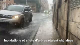 VIDÉO Poitiers  un orage et des pluies diluviennes s’abattent sur l’agglomération [upl. by Aihsekan]