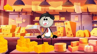 What if we Converted into Cheese  more videos  aumsum kids cartoon whatif [upl. by Hwu]