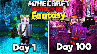 I Survived 100 Days in a FANTASY WORLD in Hardcore Minecraft Heres What Happened [upl. by Gerhardt]