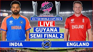 ICC T20 World Cup 2024 Live India vs England Semi Final Live  IND vs ENG Live Scores amp Commentary [upl. by Olifoet]