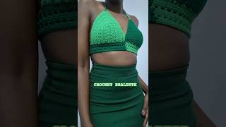 CROCHET BRALETTE TOP crochet shorts crochetdesign [upl. by Rashida]