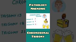 Chromosomal Trisomy mnemonic  Pathology Genetics Medicine  shorts [upl. by Mayer]