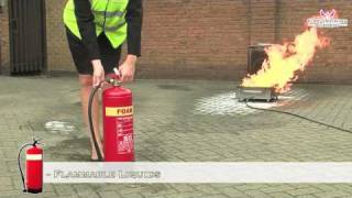 Fire Safety Training  How to Use a FOAM Fire Extinguisher [upl. by Oberstone]