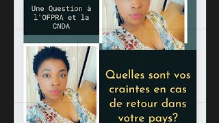 les différentes craintes OFPRACNDA [upl. by Yadsendew]