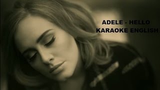 ADELE  HELLO KARAOKE Ingles [upl. by Asa]