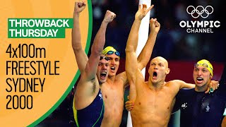 Unforgettable Comebacks Victory 2008 Olympics 4x100 Freestyle Relay 🥇🏊🔥 swimming swim [upl. by Det831]