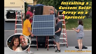 BEST Sprinter 400W Solar Array Install [upl. by Annairdna654]