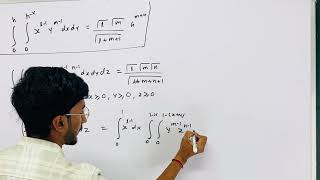 12 Dirichlet integral engineering mathamatics Beta Gamma function betafunction bscmaths [upl. by Nytsua]