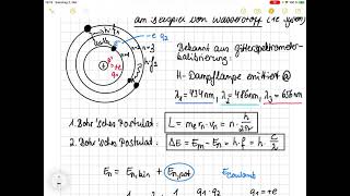 Bohrsches Atommodell  Herleitung diskrete Energieniveaus Wasserstoff [upl. by Wurster40]